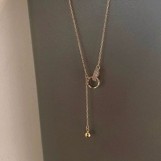 古裡雅金色項鍊女款獨特高階感輕奢鎖骨鏈2025年新款爆款頸鍊配飾