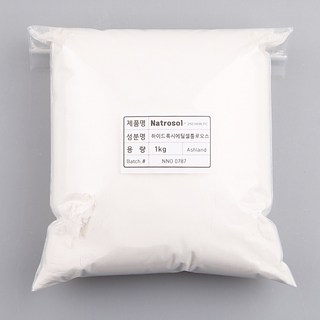 하이셀 (하이드록시에틸셀룰로오스) 나트로졸 1kg, 1개