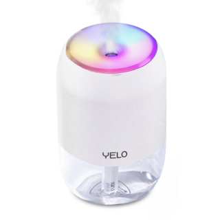 YELO 미스트미니 0.2 초음파 무드등 미니가습기 USB타입 저소음 휴대용 데스크용, 화이트