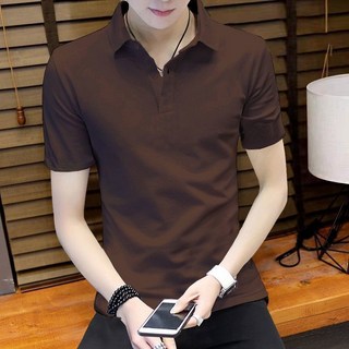 해피유통남성 여름 면 반팔 리넨 티셔츠 심플 무버튼 슬림핏k01