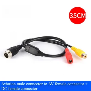 10PCS GX12 4 코어 항공 헤드 자동차 DVR/디스플레이/카메라/비디오 어댑터 케이블 RCA/DC/BNC 순수 구리, 12 Male to A D Female