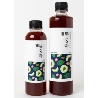 농부프린스 유기농 개복숭아청 개복숭아원액 효소 진액 액기스 7년숙성, 1L, 1개