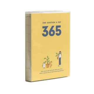 인디고 만년형 행복 질문 일기 365 Q&A 자문자답 데일리 다이어리, 옐로우, 1개