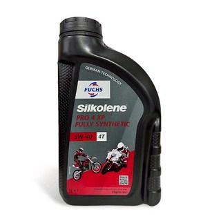 FUCHS Silkolene PRO 4 XP 全合成 5W-40 摩托車機油，提升引擎性能，降低油耗，德國技術, 1個, SILKOLENE PRO 4 XP 5W40