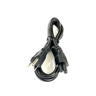 電源線 米老鼠線 品字電源線 二孔轉三孔 電腦電器螢幕家電通用電源線 8字頭 8字孔 三孔, 1個, 1.8M 三孔米老鼠頭, 黑, 1.8m