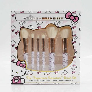 헬로우키티 메이크업 브러쉬세트 화장품 메이크업붓, 1개, 흰 고양이 메이크업 브러쉬