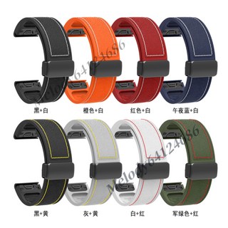 佳明 車線 磁吸錶帶 22mm 26mm 折疊扣 矽膠錶帶 Garmin Fenix 8 7 Tactix8 替換腕帶, 灰+黃,22mm, 1個
