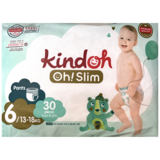 킨도 프리미엄 오슬림 팬티형 기저귀 아동용, 6단계, 30매