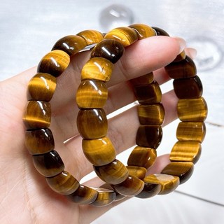 採購晶理人商行 頂級虎眼石手排 貓眼光澤明顯 桶珠設計, 1個