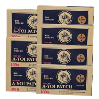 일본 아요이 자석패치 어깨 허리 자극완화 패치 100매 7개, 본상품