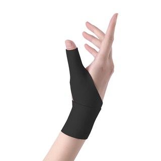 바로핏 초슬림 얇은 손목보호대 손목아대 왼손용, 블랙, 1개