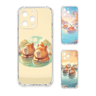 24H快速出貨 TRON 三星 A52/52s 溫泉水豚系列 四角防摔 軟殼 手機殼