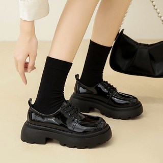 ORZQU 여성 가을 클래식 통굽 로퍼 편안한 통굽구두