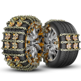 EXTEDRG 스노우체인 고강도 자동차 타이어 체인 전차형 눈길 비상용 쇠사슬 스노우체인 6p, 1세트