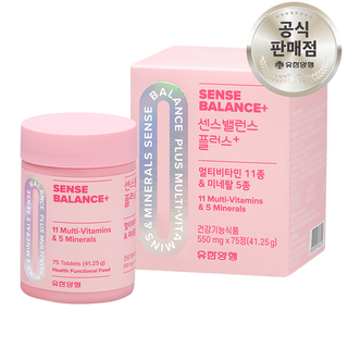 유한양행 센스밸런스 플러스 멀티비타민 앤 미네랄, 본품만 구매, 1개, 75정