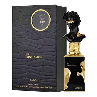 Lattafa her Confession 迪拜男士女士香水噴霧留香持久100ML -慕熙, 1個, 黑色,100ml