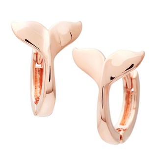 Lawool stone 女款鯨魚尾巴造型耳環 14K金