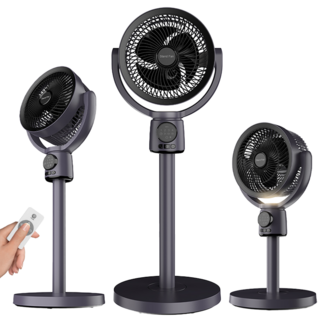 NUNUHANA 무선 저소음 스탠드형 리모컨 서큘레이터 선풍기 Z99, 그레이