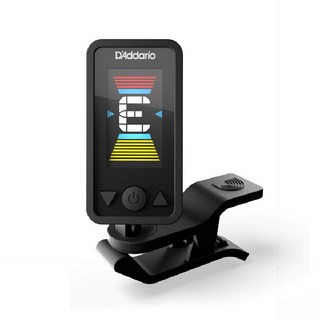 D'addario PW-CT-17 夾式調音器 精準調音 可調頻率 吉他/貝斯/提琴適用, 黑色, 1個