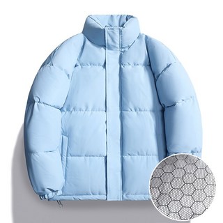 石墨烯升級情侶棉服 日系潮牌寬鬆立領短款麵包服