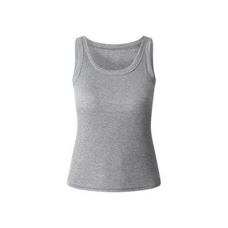 【OniWear】固定杯吊帶螺紋含胸墊修身背心 上薄下厚無袖小可愛