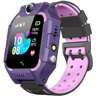 Q12Q19跨境兒童智能電話手錶移動小學生拍照, ANT+, 1cm, Q19B-2g外貿紫色(防水版本):1