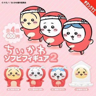 日本奇譚 自嘲熊第2彈章魚燒裝扮系列 烏薩奇 吉伊 小八 爆品熱賣, 整套4個盲盒不重複,chiikawa第2彈章魚燒裝扮系列