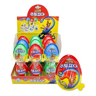 시크릿 주토피아 20g 장난감 초코 과자, 18개