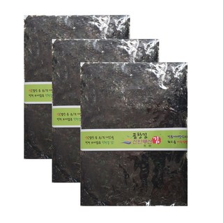 건어물파티 화입김 신안 무산 곱창 생김 돌김 50매, 3개, 250g