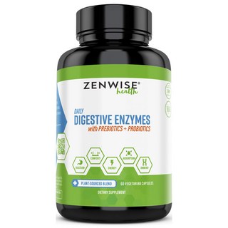 ZENWISE LABS 酵素+益生菌素食膠囊, 1個, 60顆