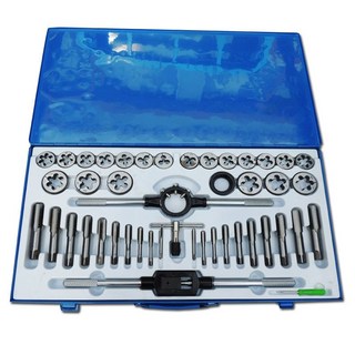 메트릭 와이어 탭드릴세트 나사산 나사 재생기 제거기 태핑기 탭핸들 야마탭, 45개 영제 실타래 세트 B, 1개