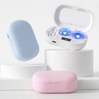 조이쥬드 무선 UV 살균 초음파 렌즈 세척기, 1개, 화이트(듀얼세척)