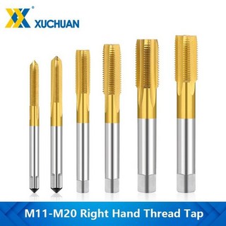 HSS 금속 가공용 오른손 나사 탭 플매트 카펫 러그 탭 법 나사 드릴 비트 수공구 M11 M12 M14 M15 M16 M18 M20, 1개, 01 M11x1.0