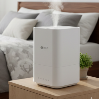 롯데알미늄 복합식 가습기 아기 가습기 자동 습도 조절 5리터 대용량 리모컨형, 퓨어화이트, 강력한분무량