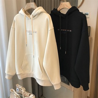 美式印字帽T 春秋 字母 oversize 連帽長袖 上衣