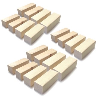 아이베란다 원목 각재 받침 버팀목 지지대 교구용 몽땅각재 35x35x100mm, 20개