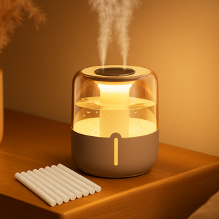 CHARMICALL 무드등 대용량 가습기 3.5L K16, 베이지