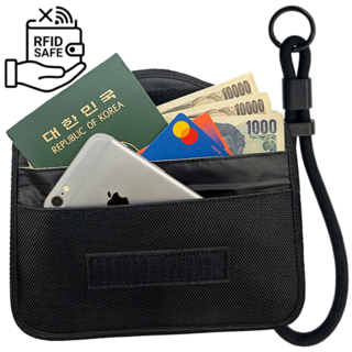 여행 필수 슬림 & 넉넉 RFID차단 안티스키밍 여권 파우치 + 스트랩