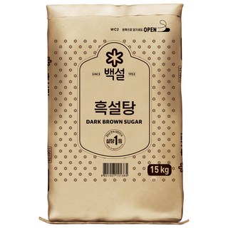 백설 흑설탕, 15kg, 1개