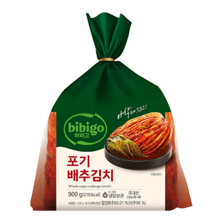 비비고 포기 배추김치, 900g, 1개