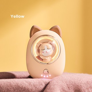 신제품 미니 인형 파워 뱅크 핸드 워머 투인원 usb 휴대용 보조배터리, 오렌지, 5000mAh