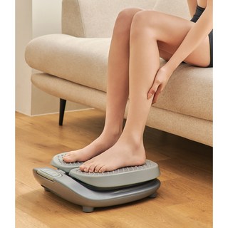 코어힐 온열 발 마사지기 족저 지압 마사지 발바닥 종아리 덜덜이 진동기, 그레이