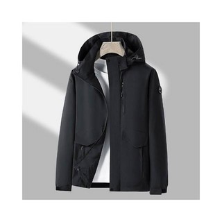 男女同款單層連帽風衣外套 衝鋒外套 機能外套 防風防水登山運動外套