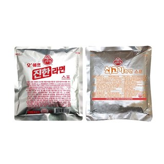 오뚜기 진한라면 스프+쇠고기라면 스프 각1봉, 570g, 1개