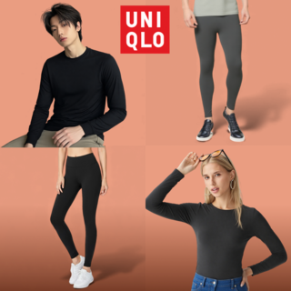 [백화점판매용] 유니클로 내의 히트텍 크루넥T 발열 내복 히트택 티셔츠 레깅스 언더웨어