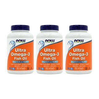 나우푸드 울트라 오메가 3 500 EPA 250 DHA 소프트젤, 180정, 3개