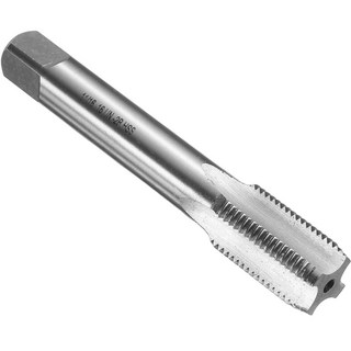 uxcell 핸드 바텀 탭 1-1/8-12 UNF 2B 나사 스타일 고속 강철 HSS6542 스트레이트 플루트 도구, 11/16-16 UNS, 1개