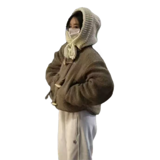 호댕몰 귀염뽀짝 뽀글이 떡볶이 집업 숏 점퍼 코트 자켓