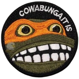 【翔準】忍者龜造型臂章 勳章 徽章 識別 標誌 - 個性化魔鬼氈裝飾