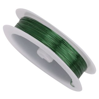 리브리카 부드러운 비즈 공예 철사 와이어 0.4mm x 50m, 그린, 1개